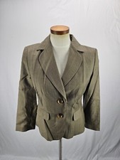 Ann Taylor Women's Brown Wool Blend Blazer Jacket 4