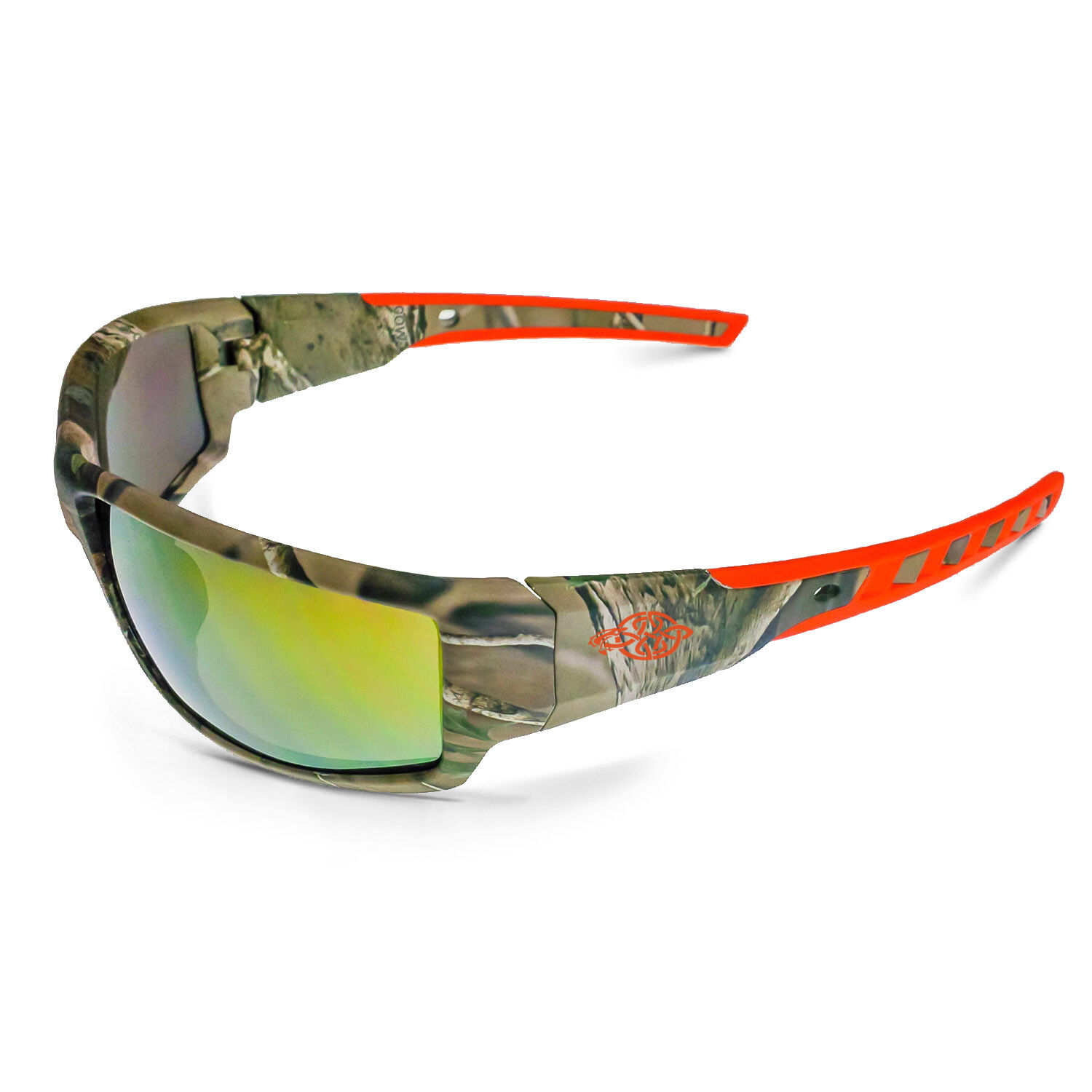 Crossfire Eyewear 411432 Cumulus Safety Glasses With Gold Mirror Lens and  Camo for sale online