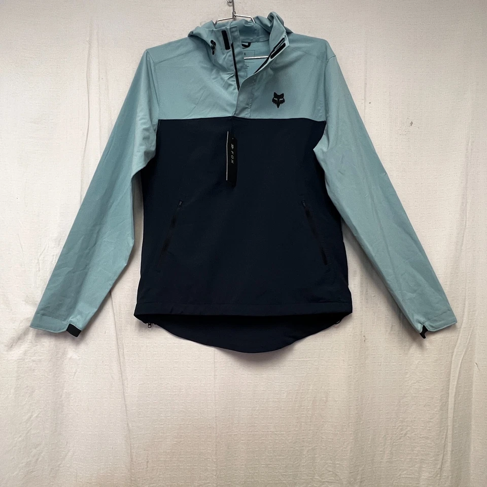 Fox Racing Hombres Ranger MTB Bicicleta Viento Chaqueta Pullover De Colección Azul Mediano MUESTRA Foto 2 de 4