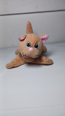 Vintage Tonka Plush Pound Puppies Purries Kitty Cat Orange Tabby 7  Stuffed Toy