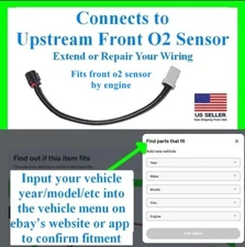 fits GM Chevy Front Upstream O2 Oxygen Sensor Extension Repair Wiring Harness