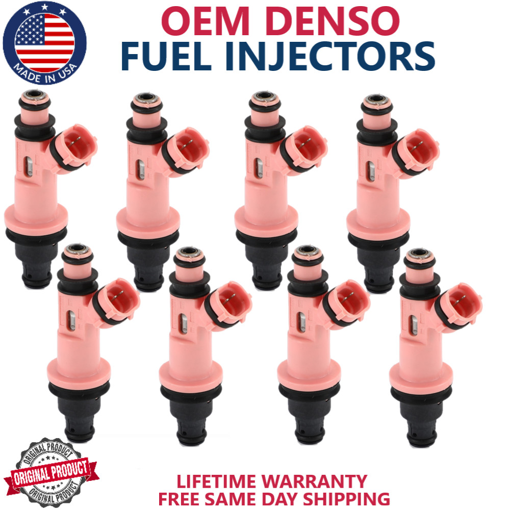 OEM NEW DENSO 8pc Fuel Injectors For 1998-2010 Lexus 4.3L/4.0L V8  /23250-50030/