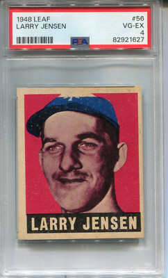 1948 Leaf #56 Larry Jensen PSA 4 VG-EX New York Giants