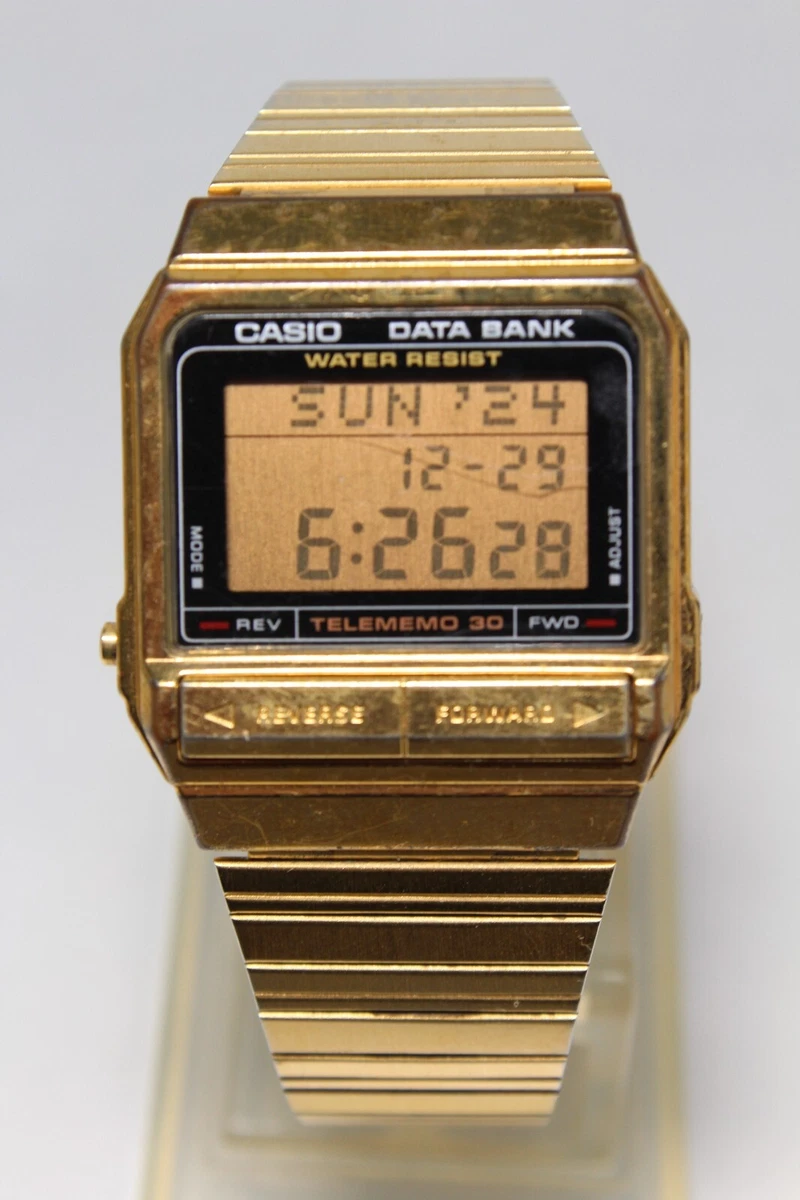 Casio Databank Gold Band Wristwatches for sale - eBay
