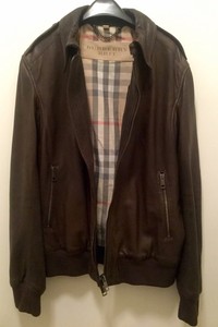 burberry leather bomber