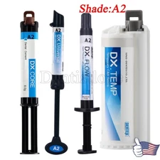 A2 Shade Resina dental fotopolimerizable Flowable Composite Dual Cure Core Temp 
