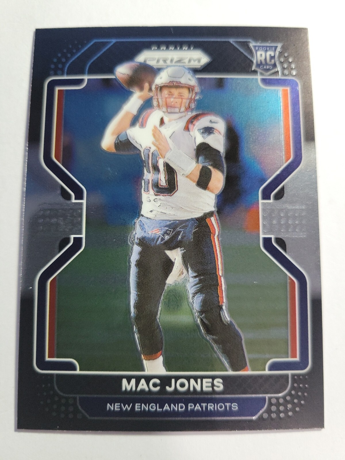 Mac Jones 2021 Panini Chronicles Prizm Black #PB-5 Rookie Card Patriots