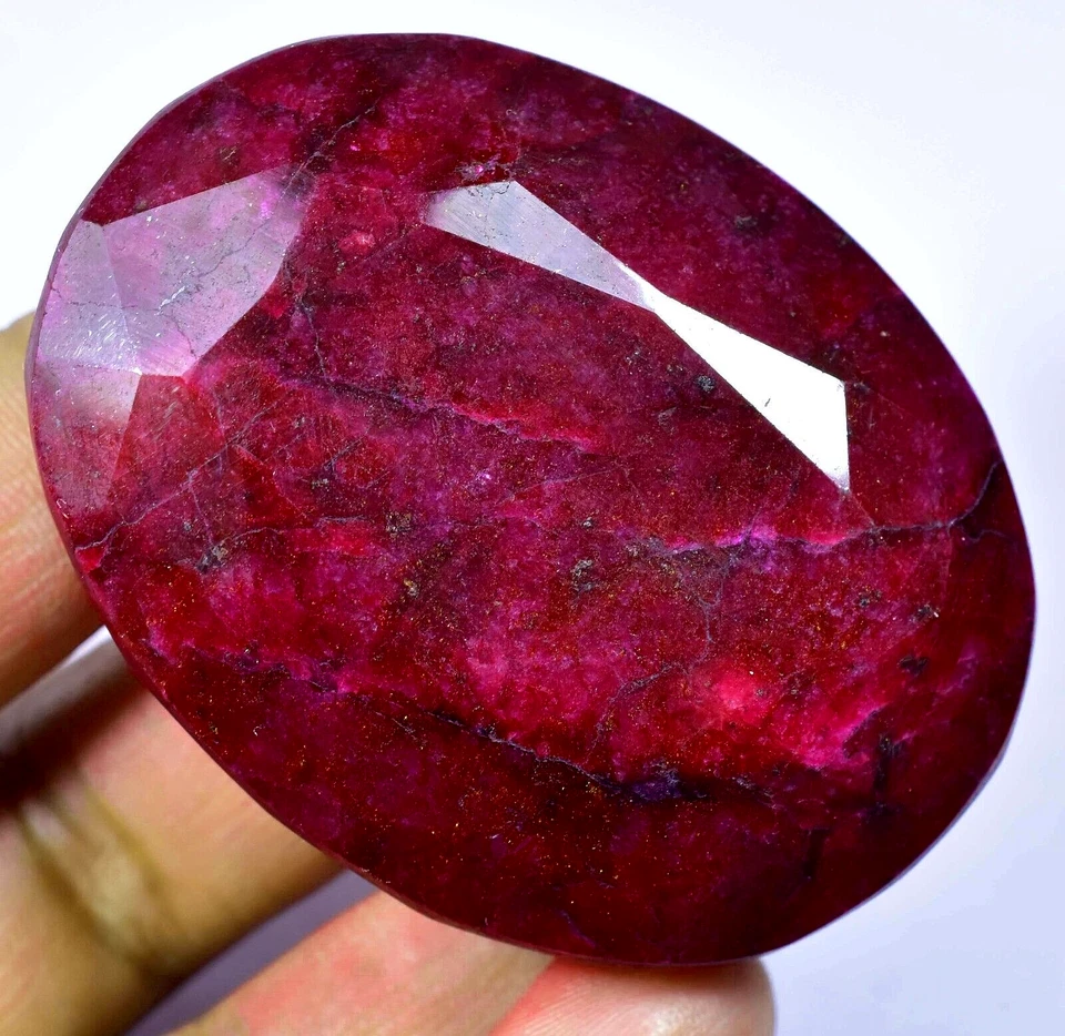 Natural HUGE Red Ruby, Green Emerald, Blue Sapphire Mix 2000 Ct CERTIFIED Gems - Image 2 of 4