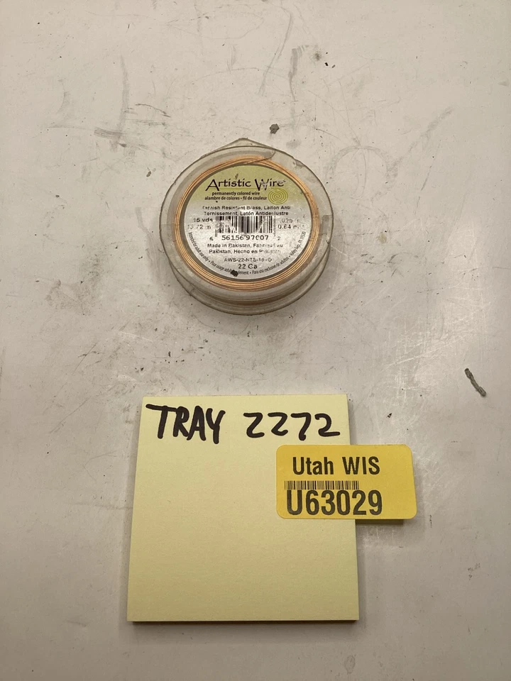 Arame artístico para artesanato latão antigo 22 GA - Imagem 3 de 3