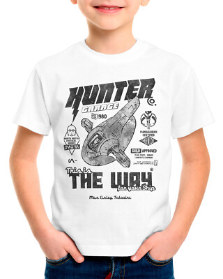 Hunter Garage Kinder T-Shirt yoda mando kopfgeldjäger