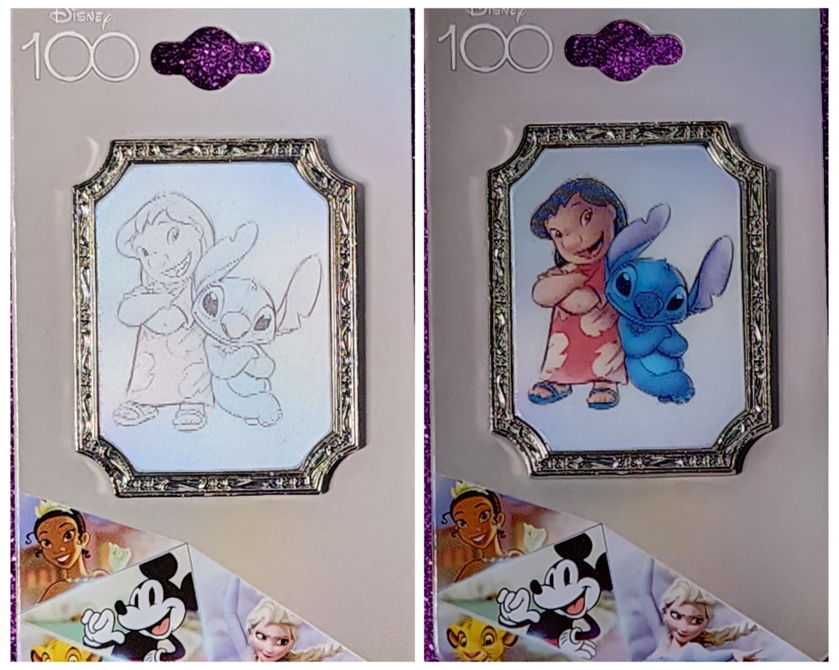 Disney Pin★Lilo&Stitch「フレンチフライ」ピン★限定100 Loungefly Disney 100 Lilo & Stitch Sketch Lenticular Pin BoxLunch
