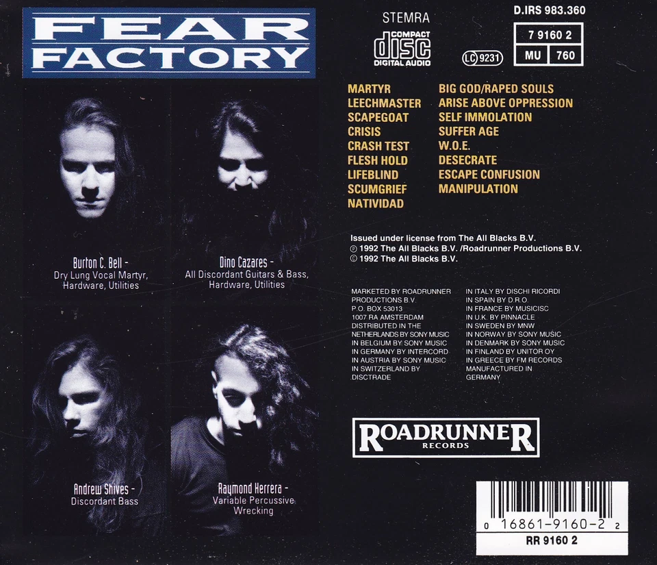 FEAR FACTORY - CD - SOUL OF A NEW MACHINE - Bild 2 von 2