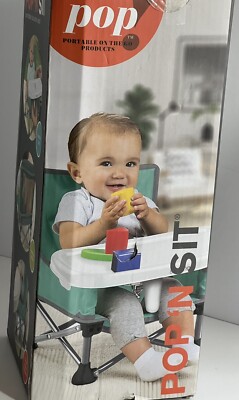 Summer Pop N' Sit Portable Booster Seat, Indoor/Outdoor Use, Foldable,Teal