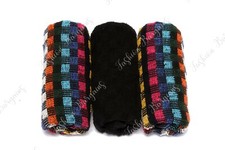 100% Cotton Jumbo Terry Tea Towels BLACK Multicolour Large Super Absorbent Gift