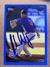 ASHER WOJCIECHOWSKI 2010 Topps Pro Debut #312 BLUE - AUTOGRAPHED Card 162/369