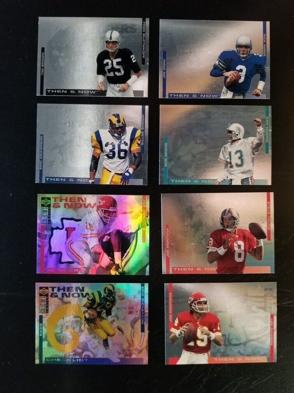 1994 Col. Choice Then & Now Football 8 card set
