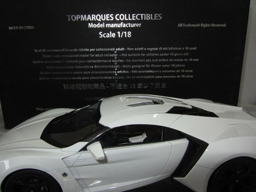 1/18 TOP MARQUES TOP 30B LYKAN HYPERSPORT WHITE - Picture 4 of 11
