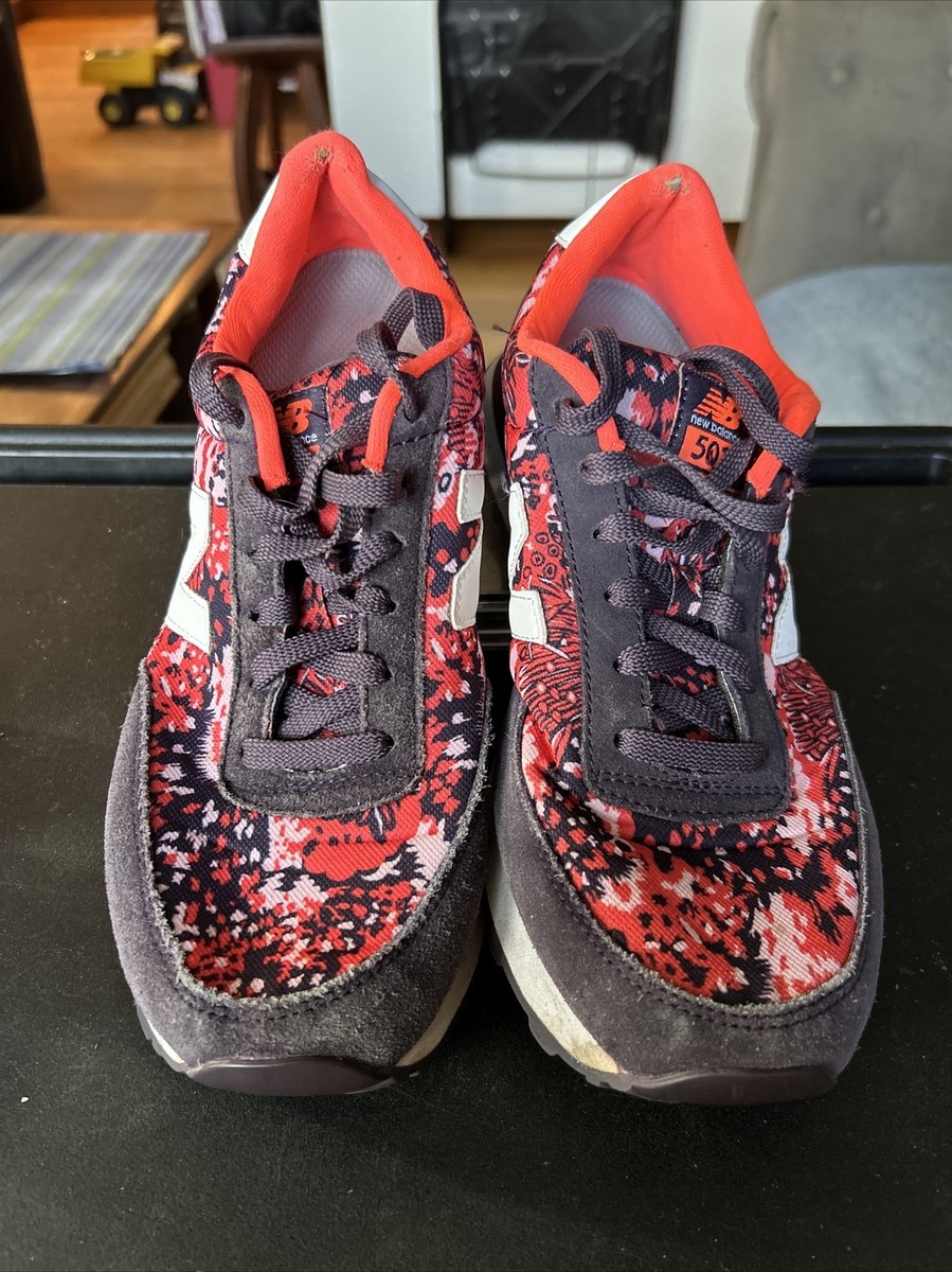 New Balance WL501FCB Floral Print Burgundy Lifestyle Sneakers