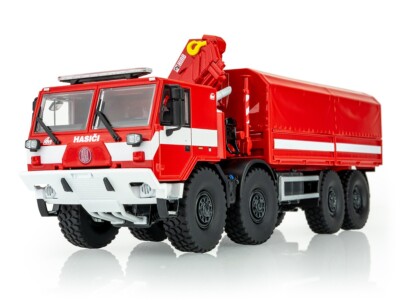 TATRA 815-7 8x8 Flatbed truck with FIREFIGHTER hand 1:43