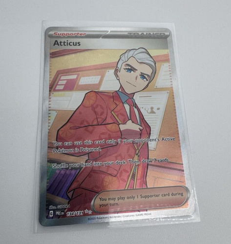Atticus 134/131 Evoluciones Prismáticas Arte Completo Entrenador Pokemon TCG CASI NUEVO/M