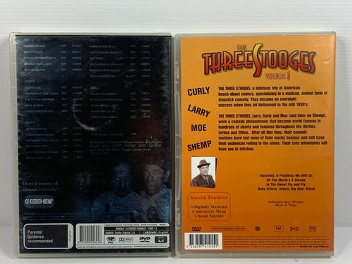 The 3 Stooges DVD x 2 Region 4 - Picture 4 of 4
