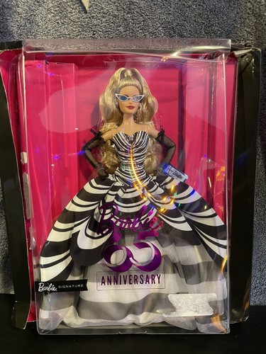 Barbie Signature 65th Anniversary Collectible Doll HRM58 Limited Ed Box Damage