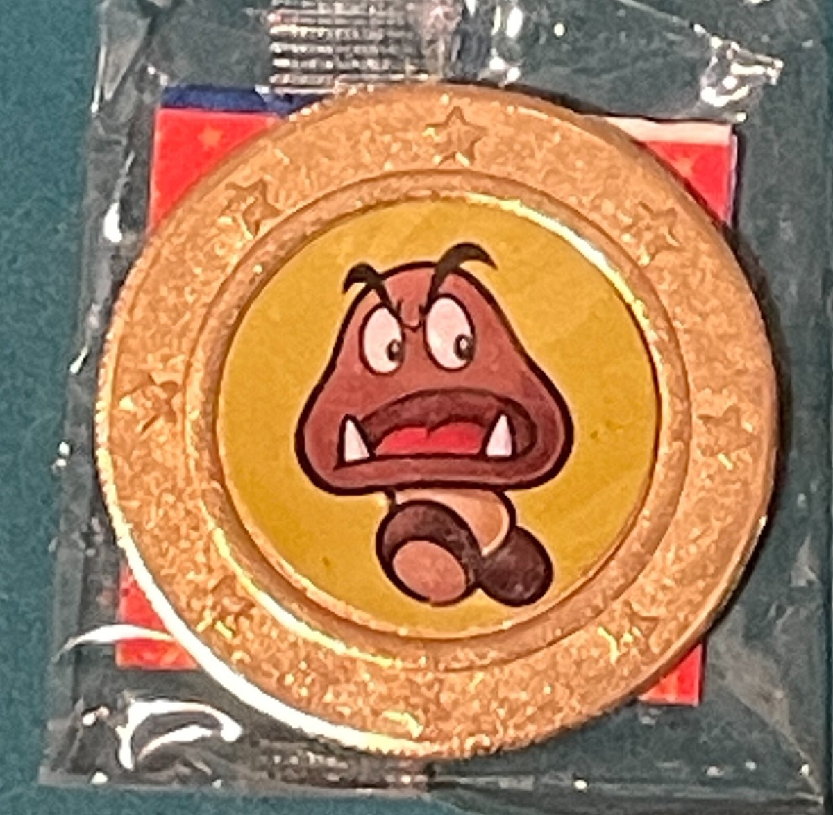 Pièce De Collection Super Mario – Goomba, Frankford Wonder Ball, Or, Neuve