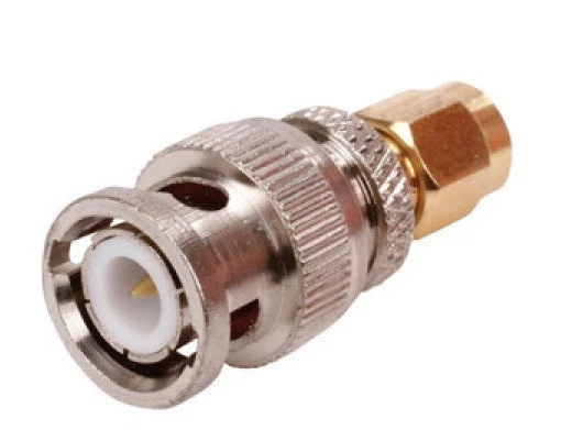 BNC Male To SMA Male Convertor Adaptor Gold