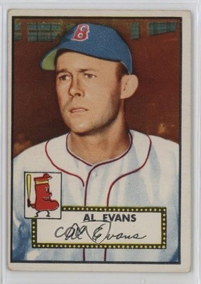 1952 Topps Al Evans (White Back) #152 7bt