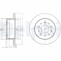2X Bremsscheibe Delphi BG4061 FüR Ducato Fiat Jumper Boxer Peugeot CitroËN Opel