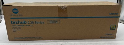 Genuine Konica Minolta A06V234 (TN313Y) Yellow Toner Cartridge, OEM