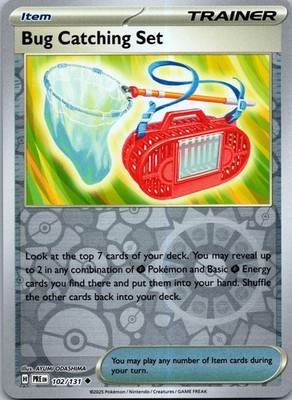 Bug Catching Set 102/131 SV: Prismatic Evolutions Reverse Holo NM