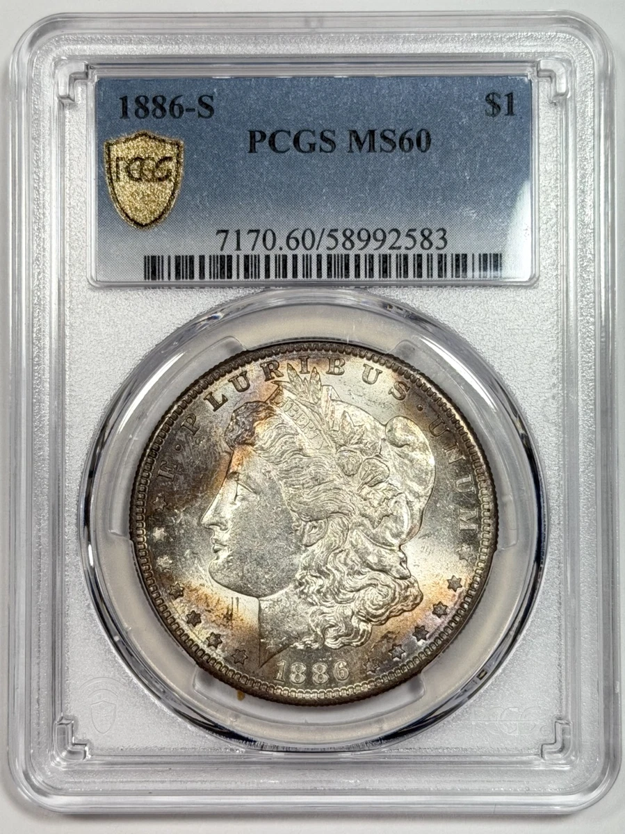 MS 60 Graded 1886 Year Morgan US Dollars (1878-1921) for sale | eBay