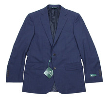 B by Brooks Brothers Sport Coat 40 R Mens Solid Navy Wool Stretch Blazer 450