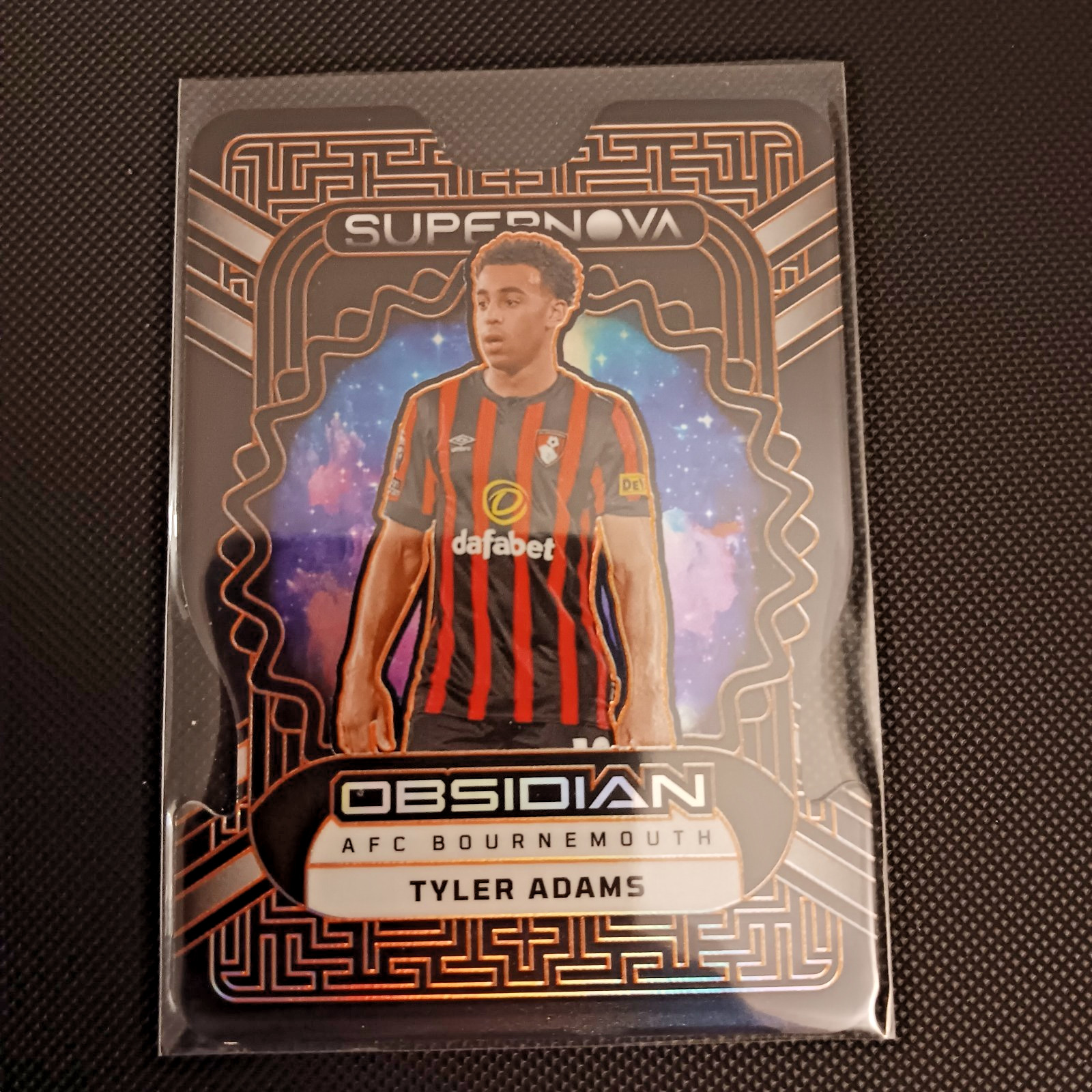 2023-24 Panini Obsidian Supernova Electric Etch Orange #1 - Tyler Adams /99 view 1