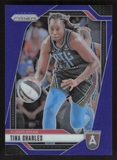 2024 Panini Prizm WNBA #36 Tina Charles Blue Prizms #/199