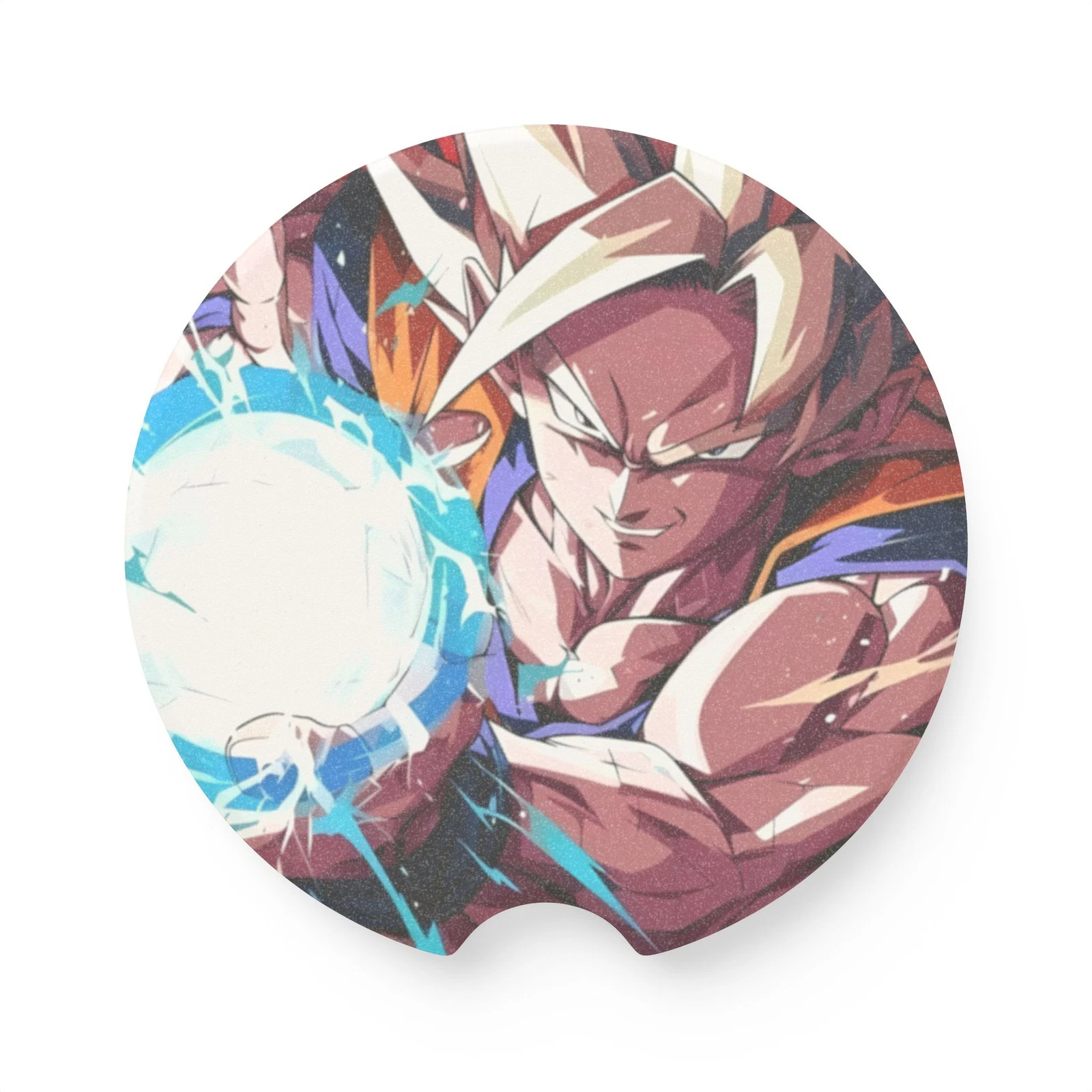 Dragon Ball Z Soapstone Car Coaster – Goku Super Saiyan Cup Holder Insert