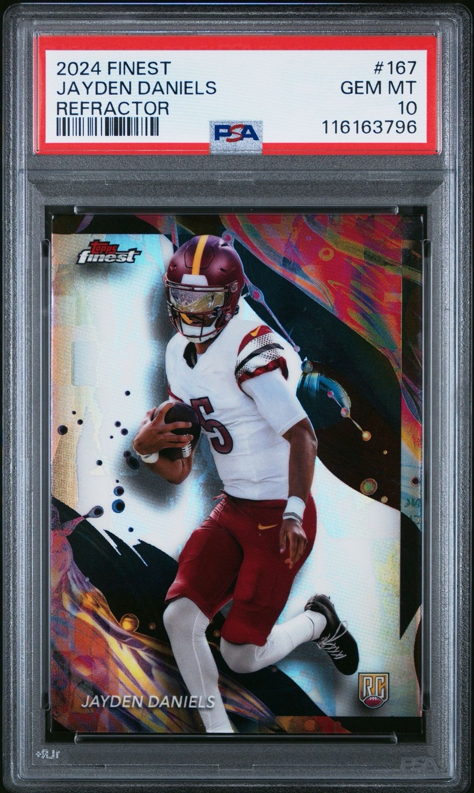 2024 Finest #167 Refractor PSA 10 Jayden Daniels