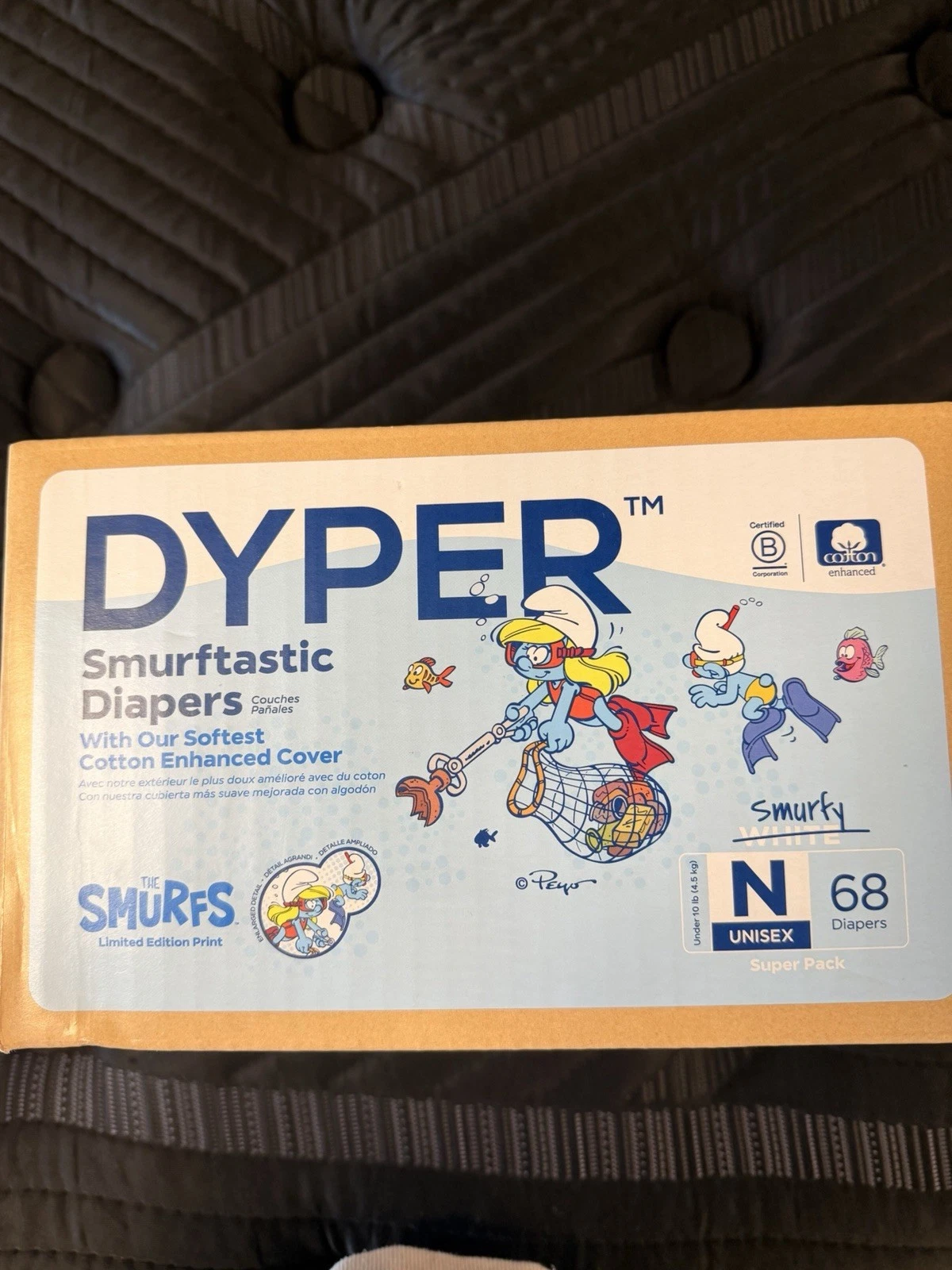 DYPER Smurftastic Limited Edition Diapers Size Newborn (68 Ct) Cotton Enhanced
Opens in a new window
