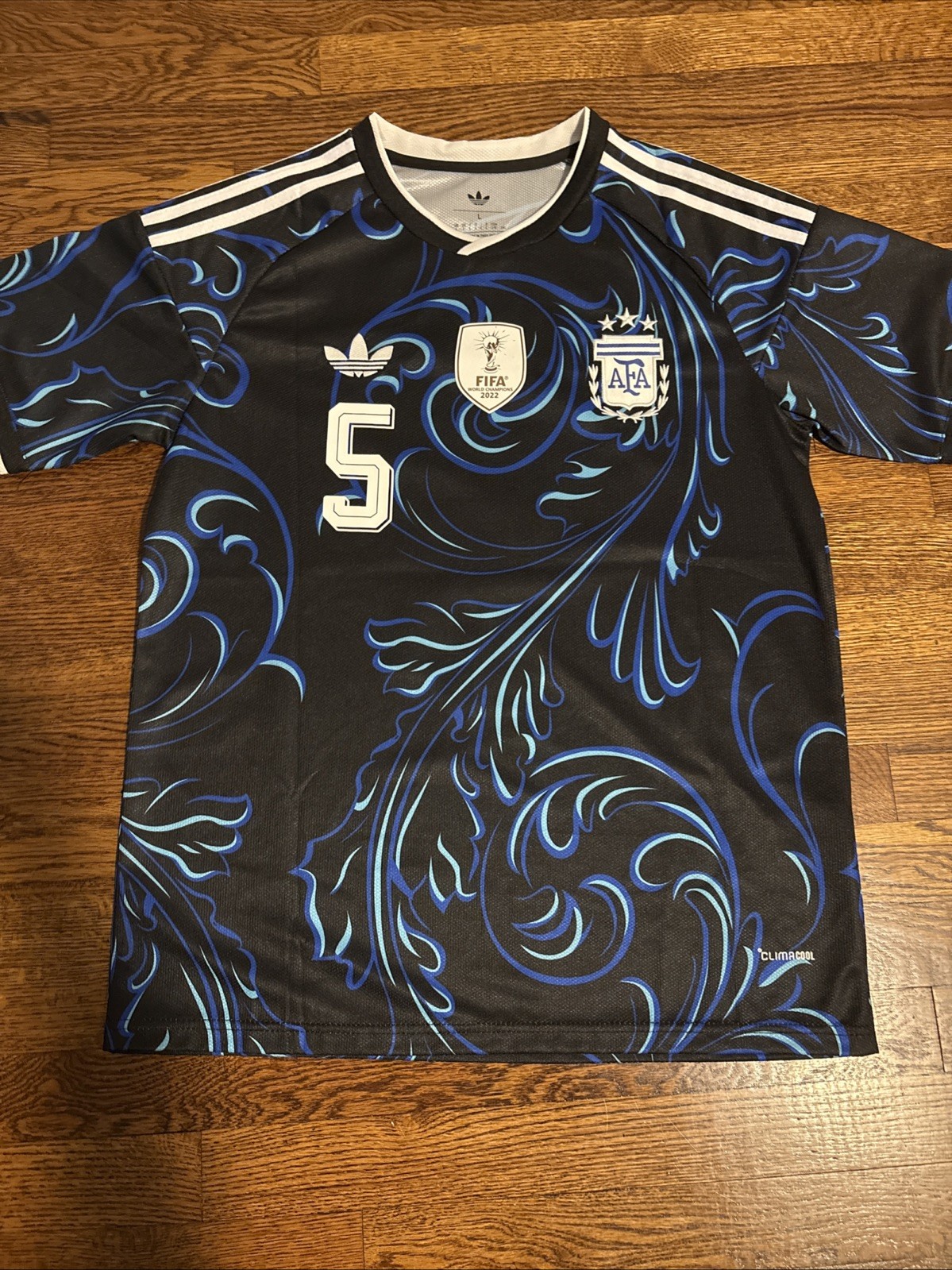 Argentina 2026 Away Jersey- Paredes #5, Adult Large