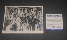EARTH WIND & FIRE Signed Autograph In Person 13X18 WOOLFOLK WHITE BAILEY ACOA