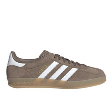 Tenis informales Adidas Gazelle interiores con cordones para hombre marrón, blanco JQ0175