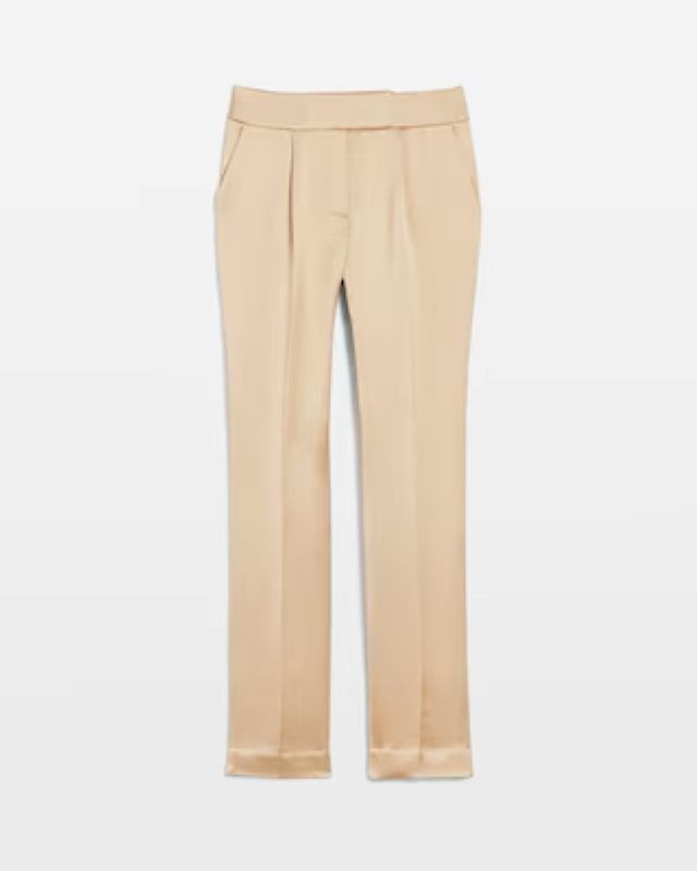 NWT White House Black Market Zoey Satin Straight Prosecco Pant Sz 14 $120
