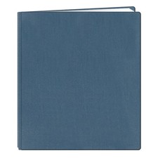 12x15 Postbound Family Memory Book - Deluxe Fabric Cover, Seabreeze Blue
