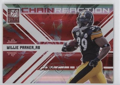 2009 Donruss Elite Chain Reaction Red 100/199 Willie Parker #2 oh4