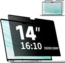 Removable Matte Anti Glare Privacy Filter for 14 Inch Laptop - 16:10 Screen