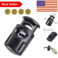 Versatile 10PCS Plastic Cord Locks - Durable Spring Stoppers for All Cords