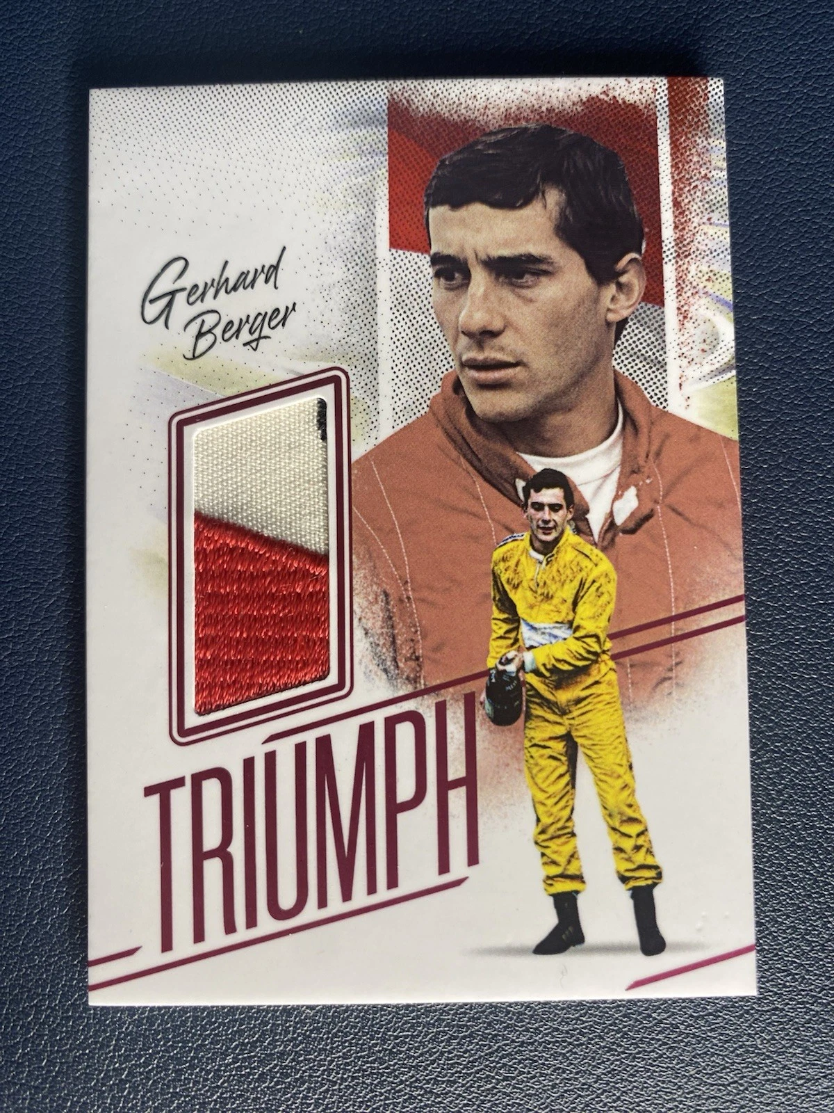 Futera FX Multisport 2026, Gehard Berger Relic Error Card, Ayrton Senna 03/07