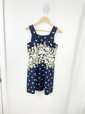 Loft 2P Blue Pink Floral Sleeveless A Line Sundress Women’s 2 Petite 