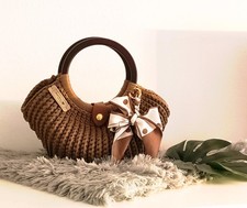 Handtasche gehäkelt, Shellybag, Handarbeit 